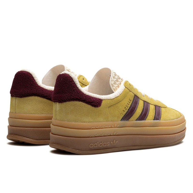 Adidas Adidas Gazelle Bold Almost Yellow Maroon Geel