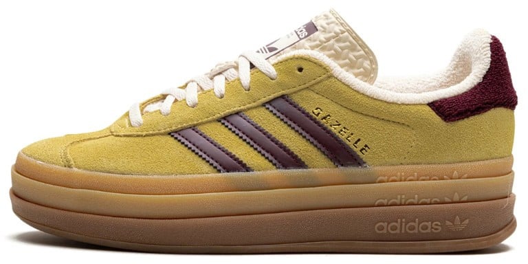 Adidas Adidas Gazelle Bold Almost Yellow Maroon Geel