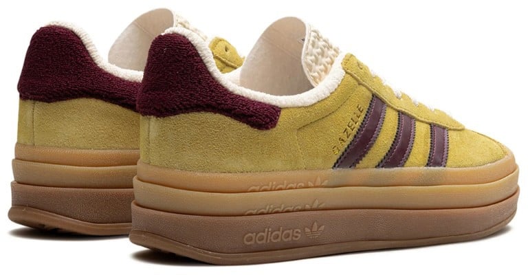 Adidas Adidas Gazelle Bold Almost Yellow Maroon Geel