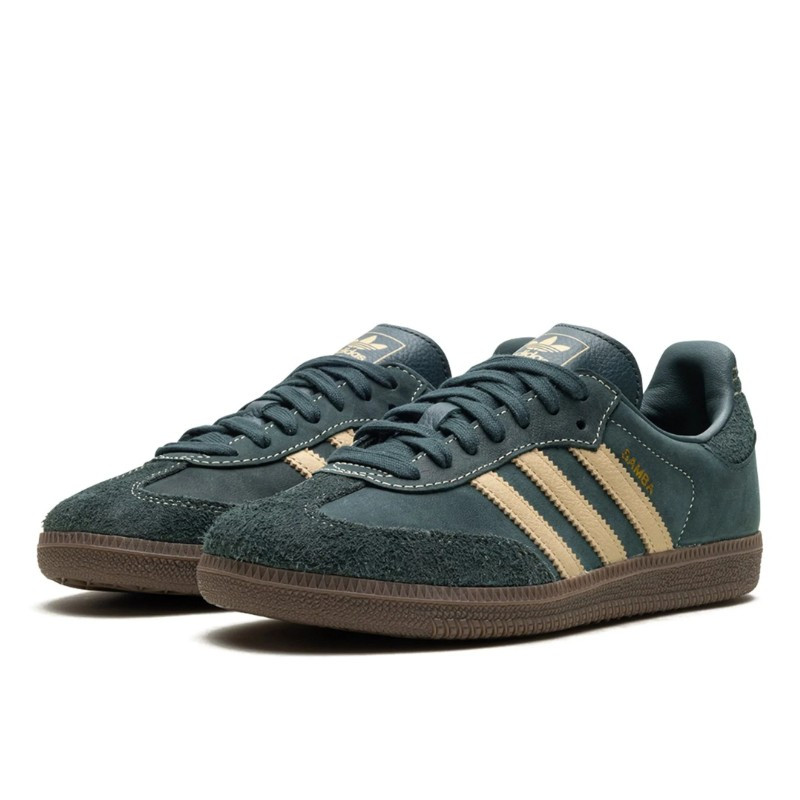 Adidas Adidas Samba OG Mineral Green Crystal Sand Zwart