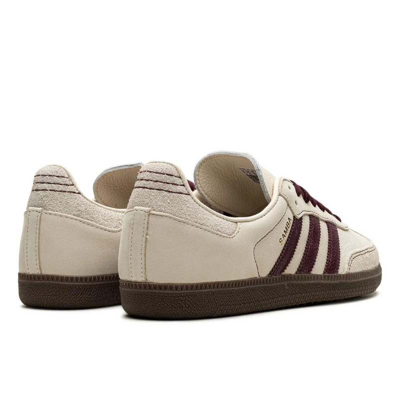 Adidas Adidas Samba OG Wonder White Maroon Zwart