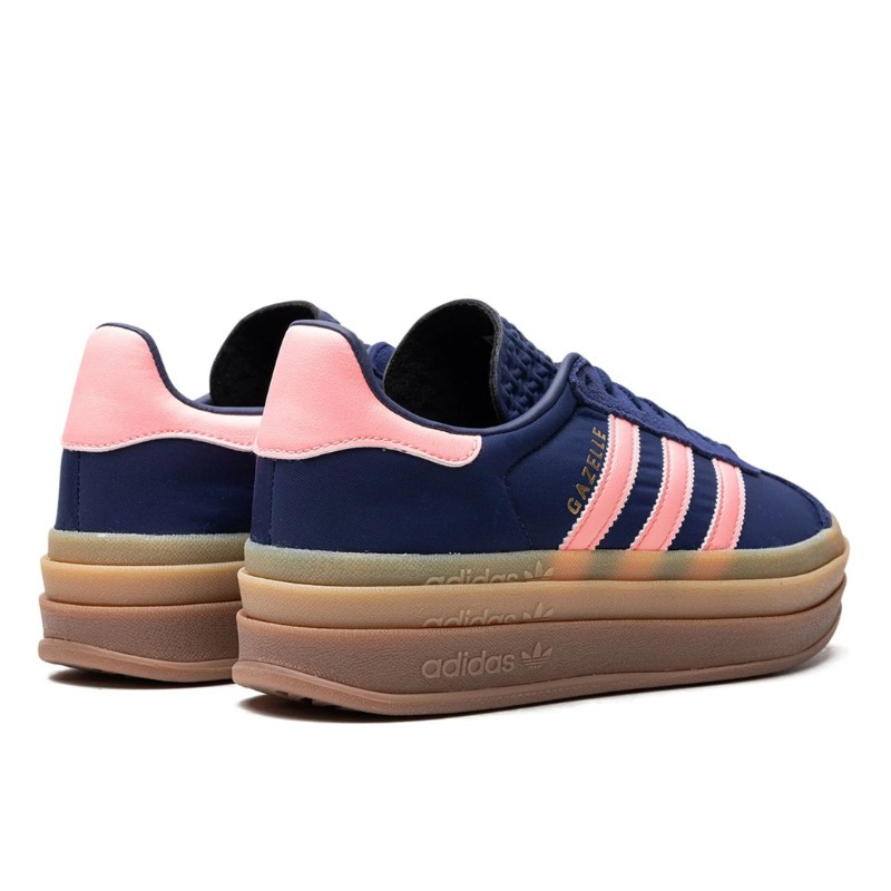 Adidas Adidas Gazelle Bold Dark Blue Pink Spark Blauw