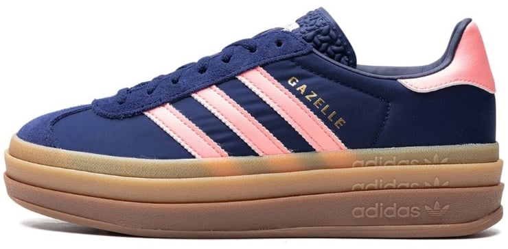 Adidas Adidas Gazelle Bold Dark Blue Pink Spark Blauw
