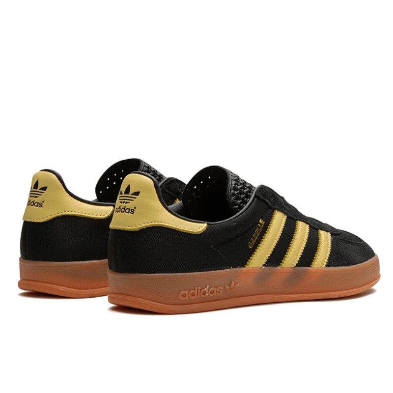 Adidas Adidas Gazelle Indoor Core Black Almost Yellow Zwart