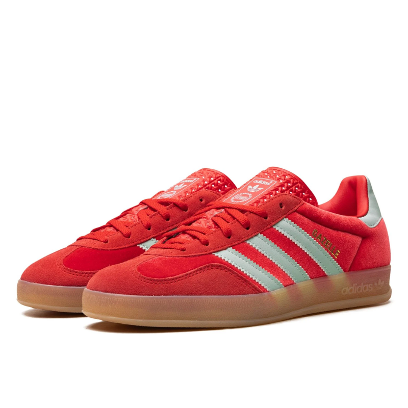Adidas Adidas Gazelle Indoor Better Scarlet Hazy Green Rood