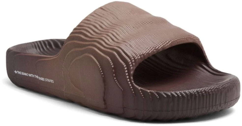 Adidas Adilette 22 Preloved Brown / Shadow Brown / Core Black Zwart