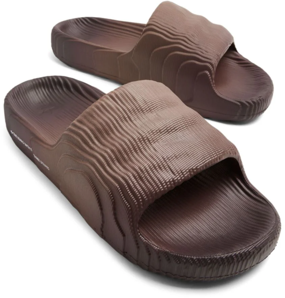 Adidas Adilette 22 Preloved Brown / Shadow Brown / Core Black Zwart