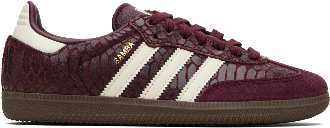 Adidas Samba Og W Maroon/crewht/goldmt Rood