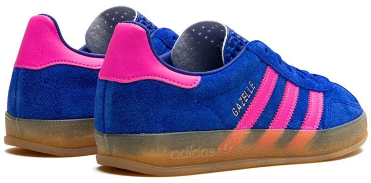 Adidas Adidas Gazelle Indoor Lucid Blue Pink Blauw