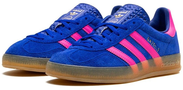 Adidas Adidas Gazelle Indoor Lucid Blue Pink Blauw