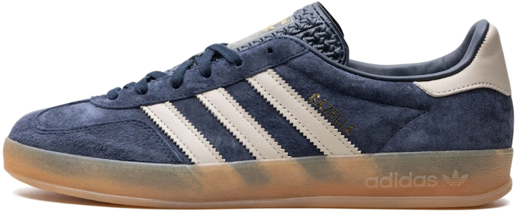 Adidas Adidas Gazelle Indoor Legend Ink Wonder Beige Blauw