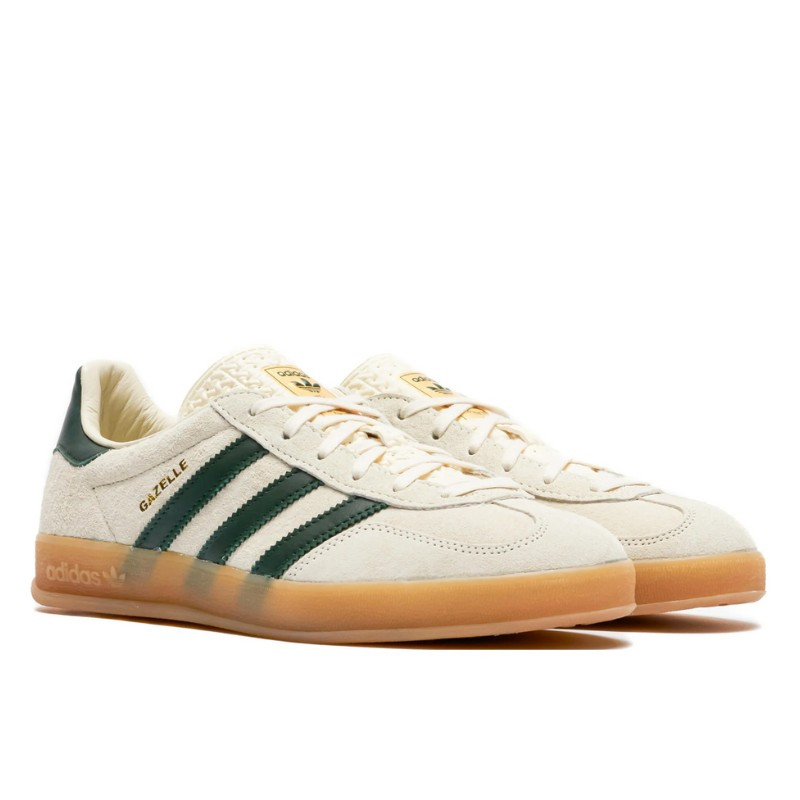 Adidas Adidas Gazelle Indoor Cream White Collegiate Green Gum Beige