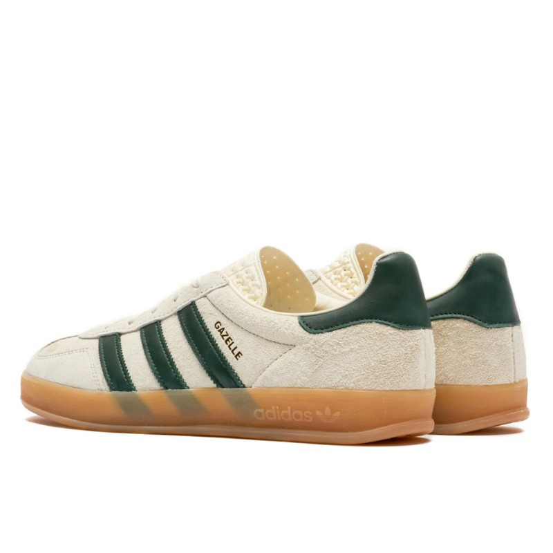 Adidas Adidas Gazelle Indoor Cream White Collegiate Green Gum Beige