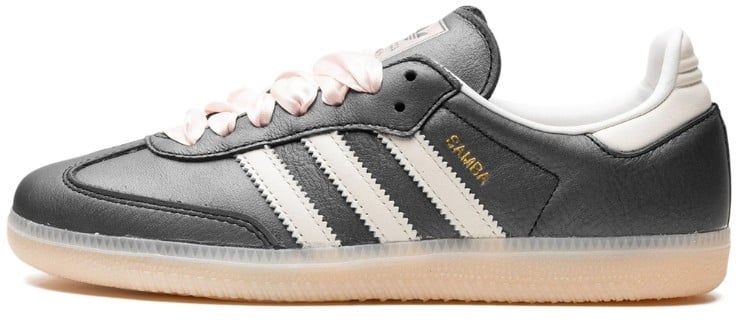 Adidas Adidas Samba OG Black Pink Ribbon Laces Zwart