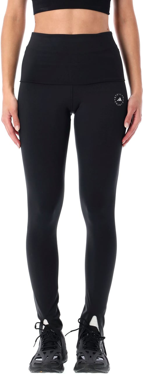 Adidas Leggings Front Slit Nero Zwart