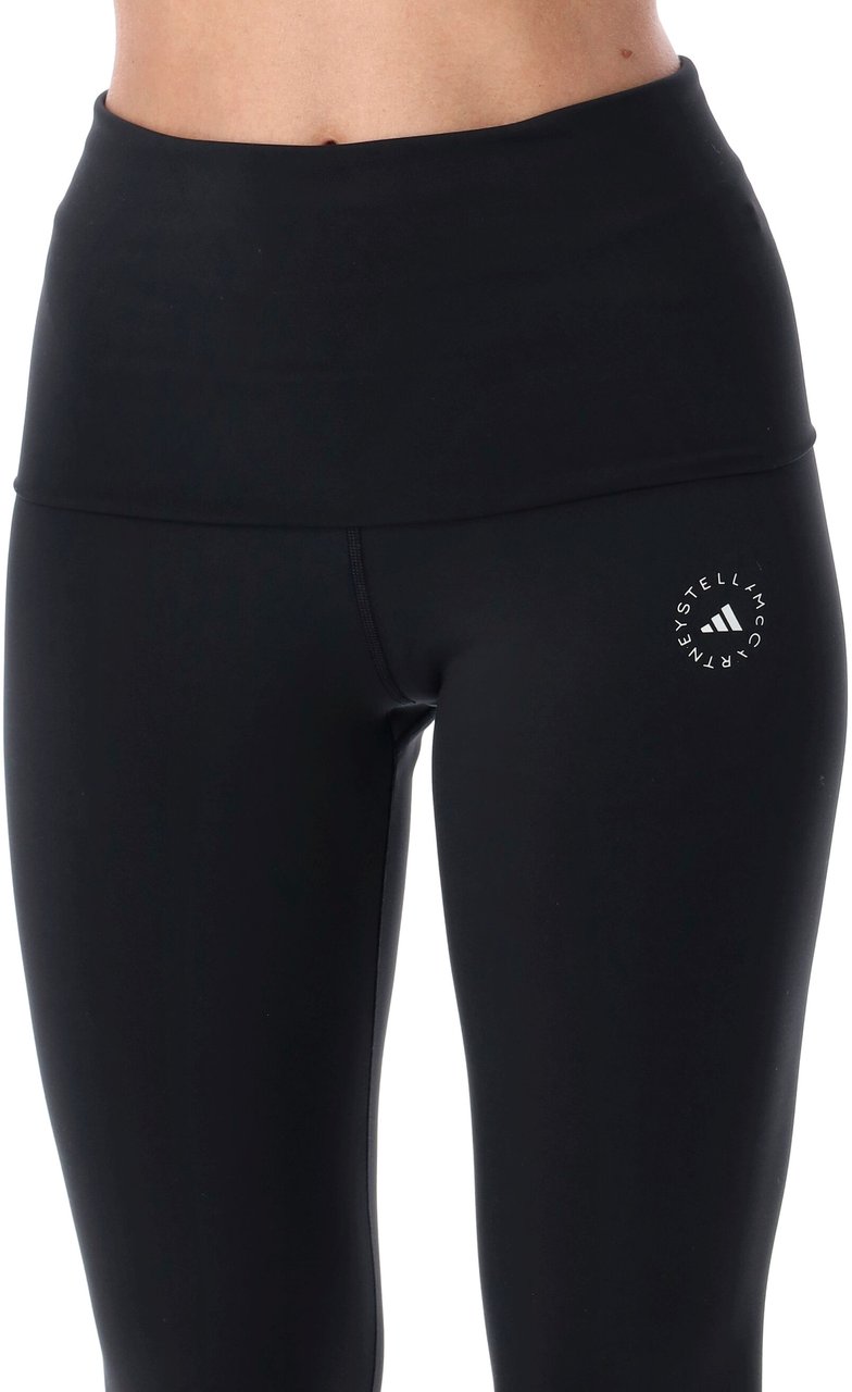 Adidas Leggings Front Slit Nero Zwart