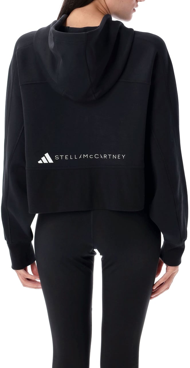 Adidas Crop Hoodie Zip Nero Zwart