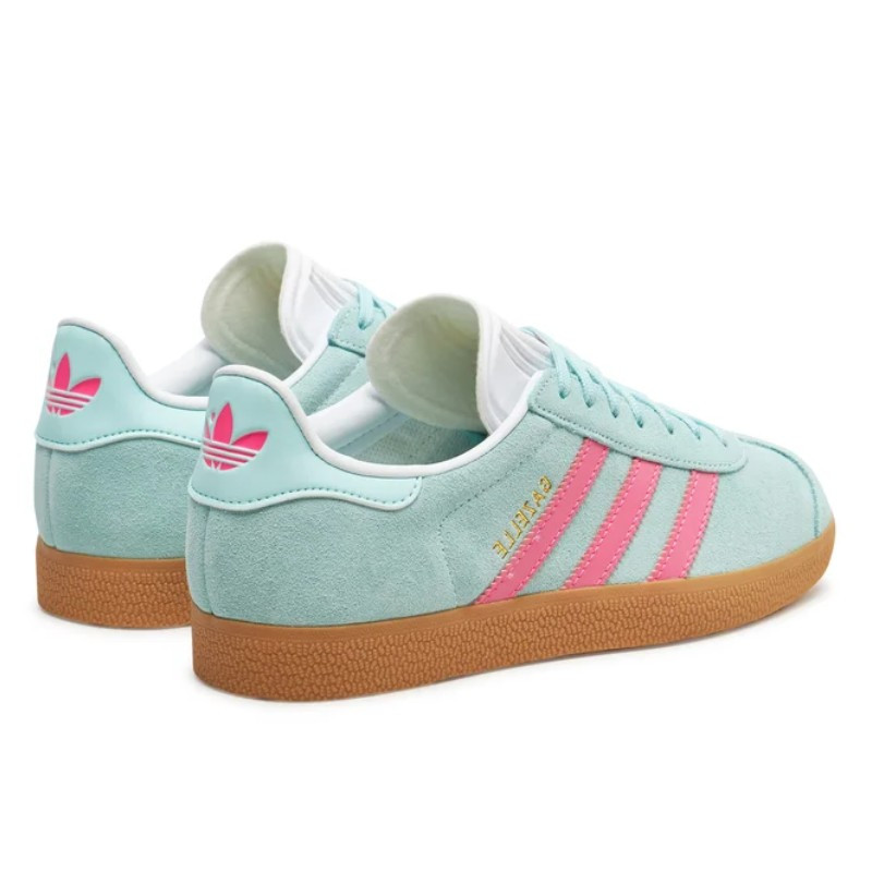 Adidas Adidas Gazelle Flash Aqua Lucid Pink Blauw