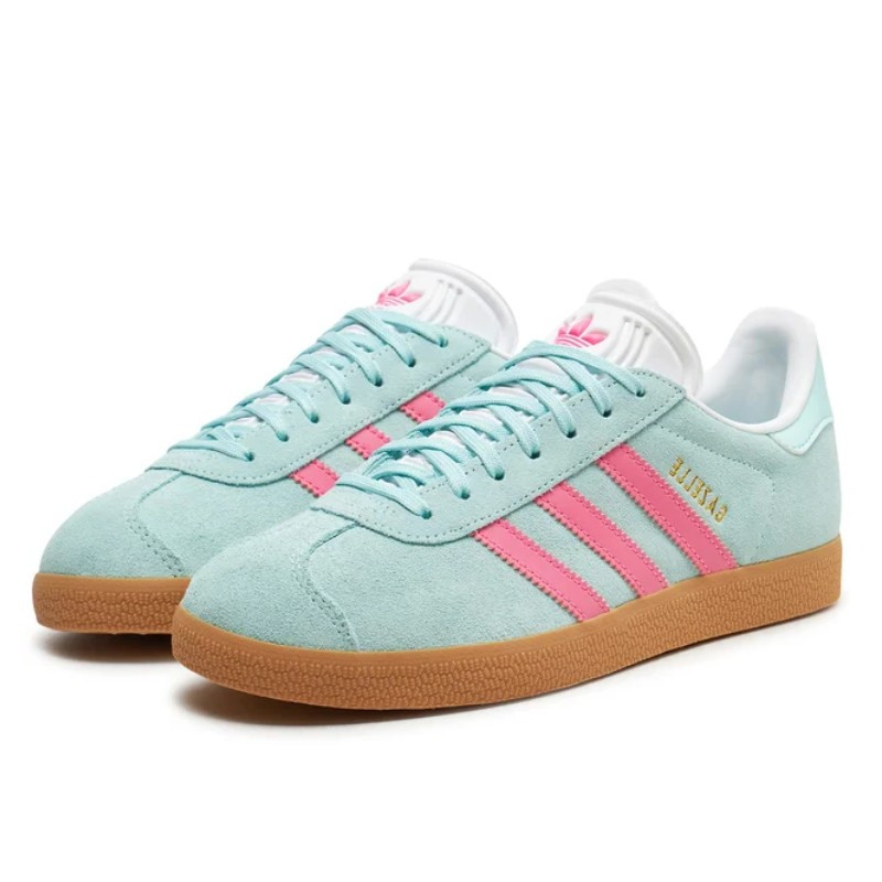 Adidas Adidas Gazelle Flash Aqua Lucid Pink Blauw