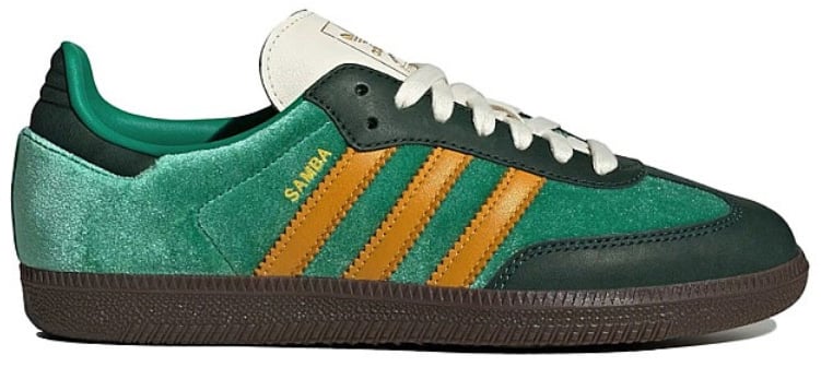 Adidas Adidas Samba OG Court Green Preloved Yellow Zwart
