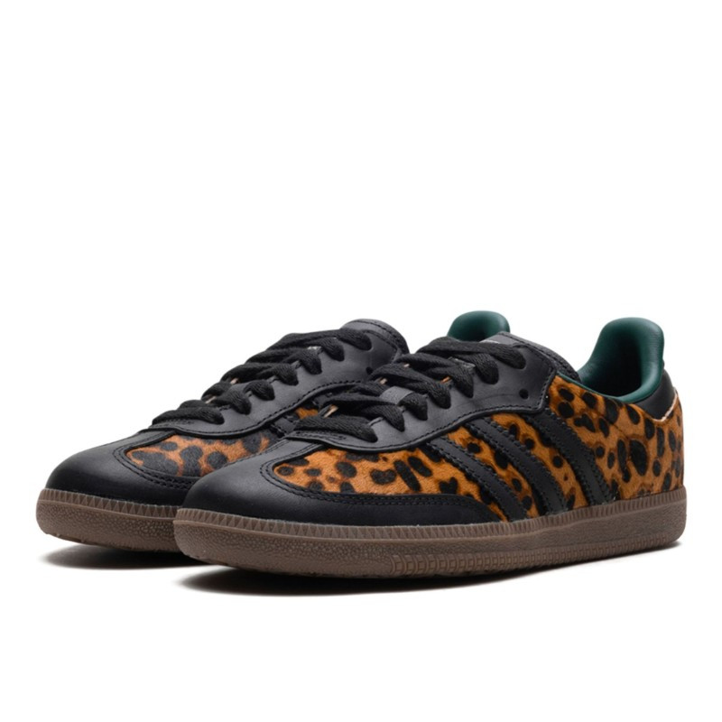 Adidas Adidas Samba OG Black Green Leopard Bruin