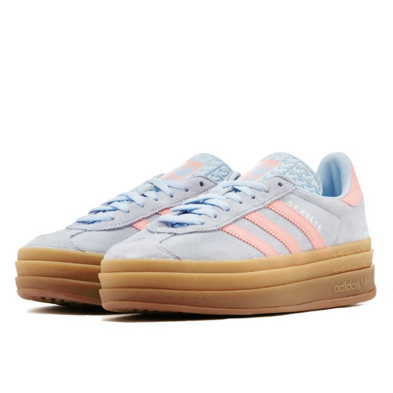 Adidas Adidas Gazelle Bold Baby Blue Pink Blauw