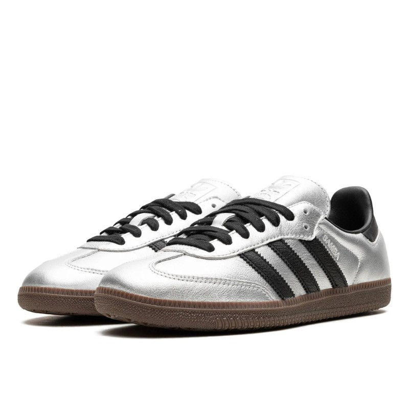 Adidas Adidas Samba OG Silver Metallic Black Gum Grijs