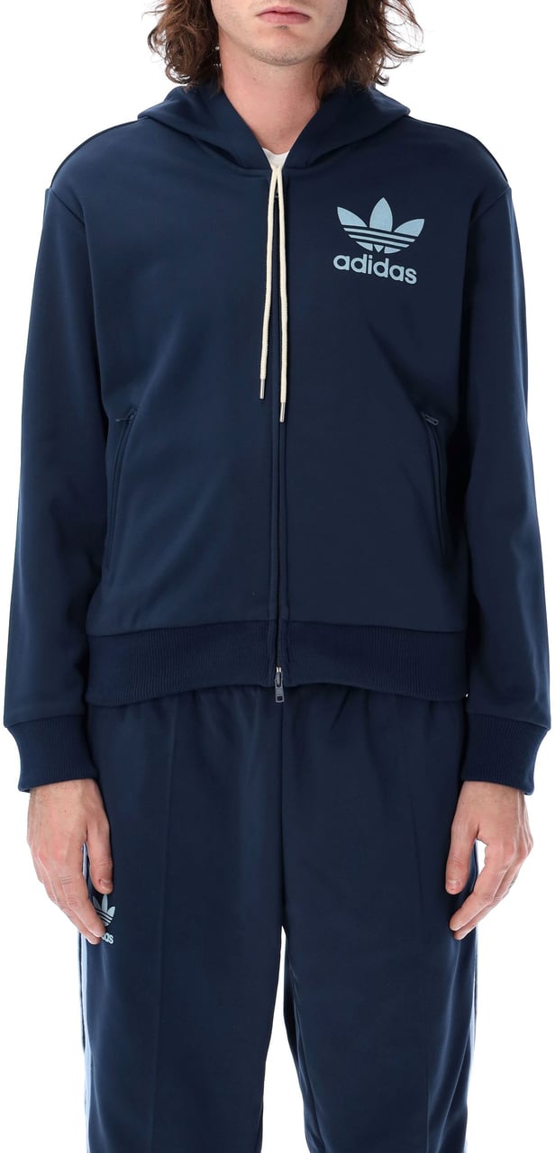 Adidas Wb Track Hoodie Blu Blauw