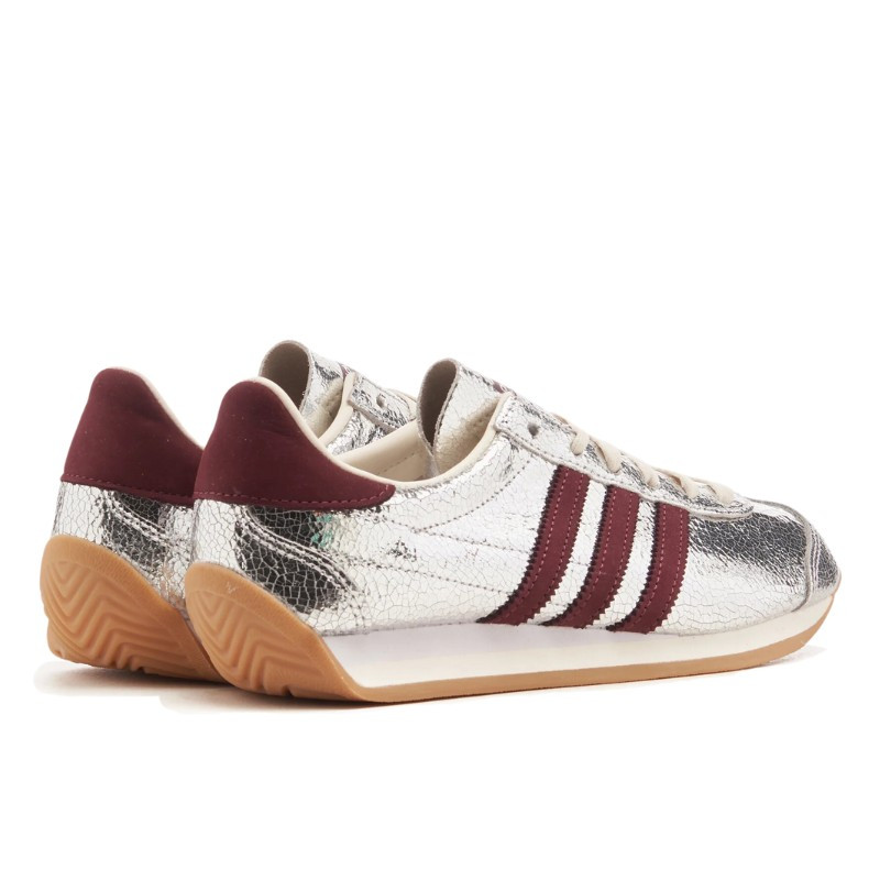 Adidas Adidas Country OG Silver Metallic Maroon Zilver