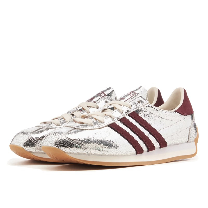 Adidas Adidas Country OG Silver Metallic Maroon Zilver