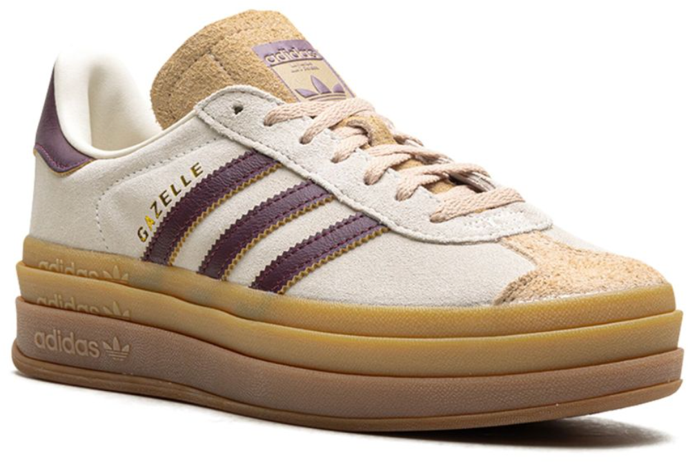 Adidas Gazelle Bold W Cream White/maroon/magic Beige Wit
