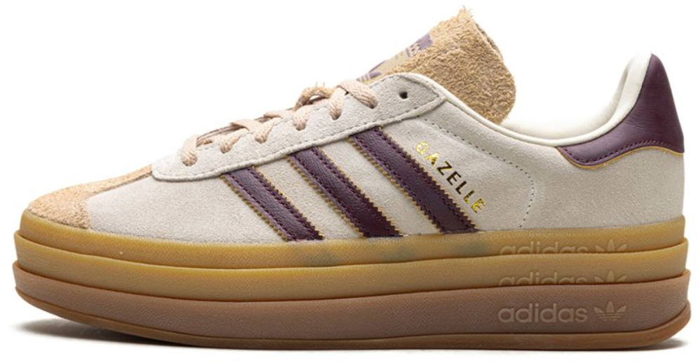 Adidas Gazelle Bold W Cream White/maroon/magic Beige Wit