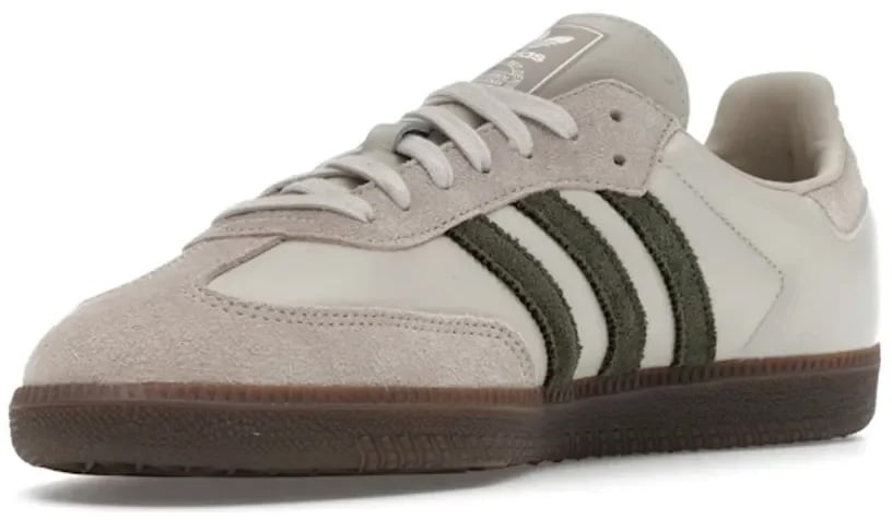 Adidas adidas Samba OG Aluminum Dark Khaki Wit