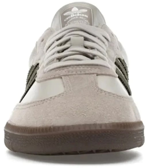 Adidas adidas Samba OG Aluminum Dark Khaki Wit