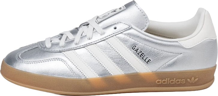 Adidas Gazelle Indoor Silver Metallic Core White Zilver