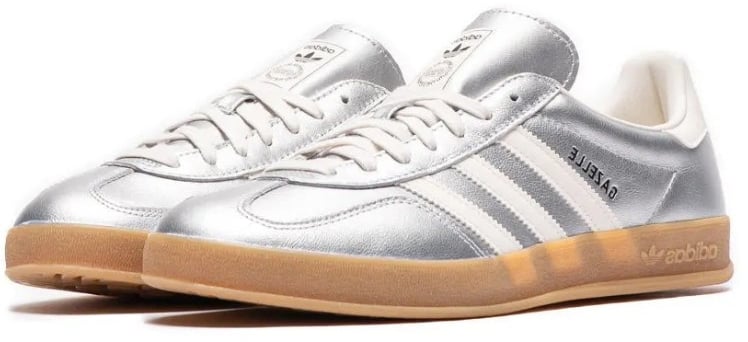 Adidas Gazelle Indoor Silver Metallic Core White Zilver