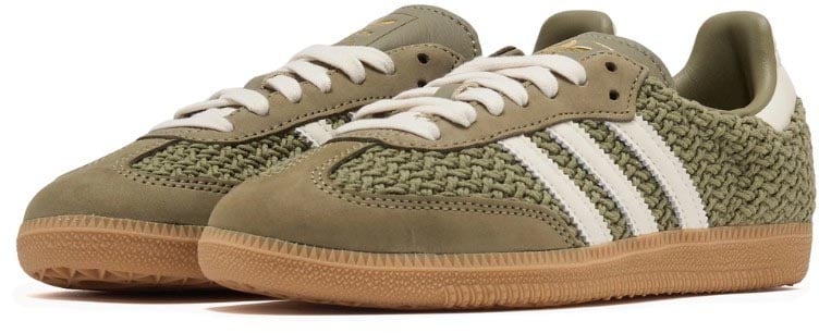 Adidas Adidas Samba OG Crochet Pack Orbit Green Donkergroen
