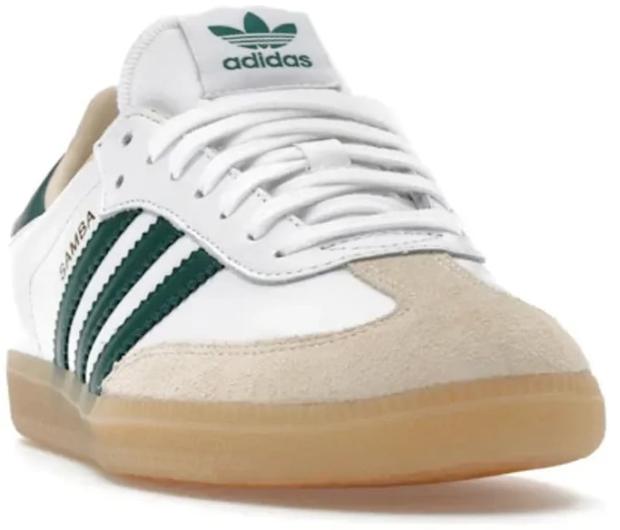 adidas Samba OG Cloud White Collegiate Green Gum Wit