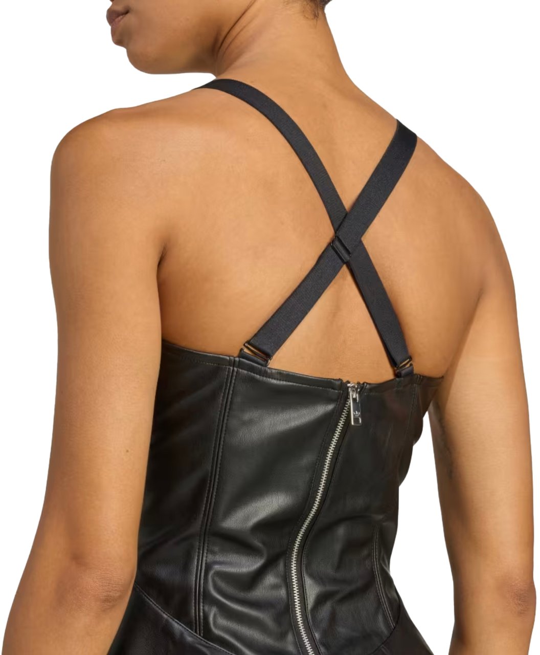 Adidas Faux Lthr Dress Black Zwart