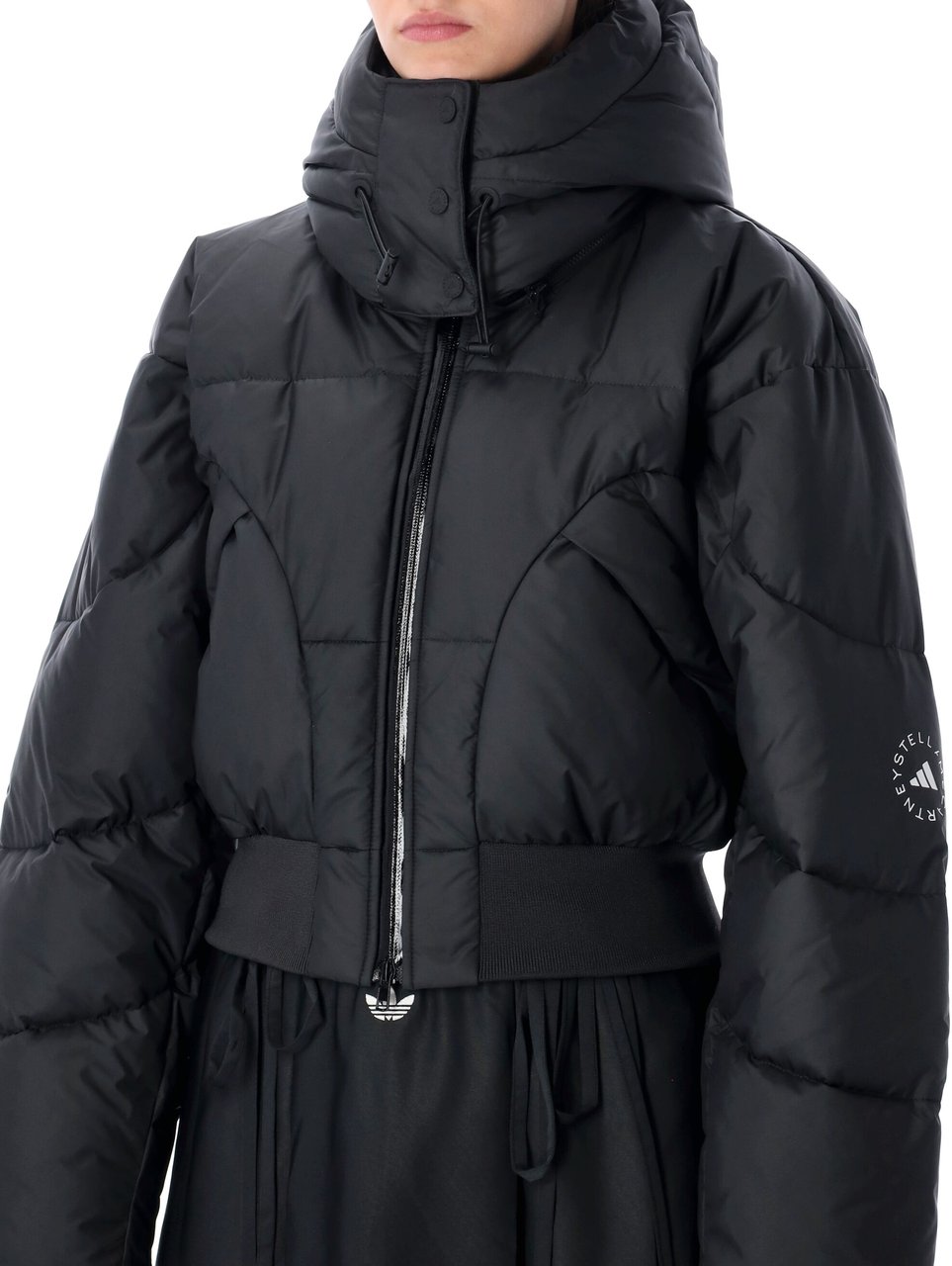 Adidas Cropped Puffer Nero Zwart