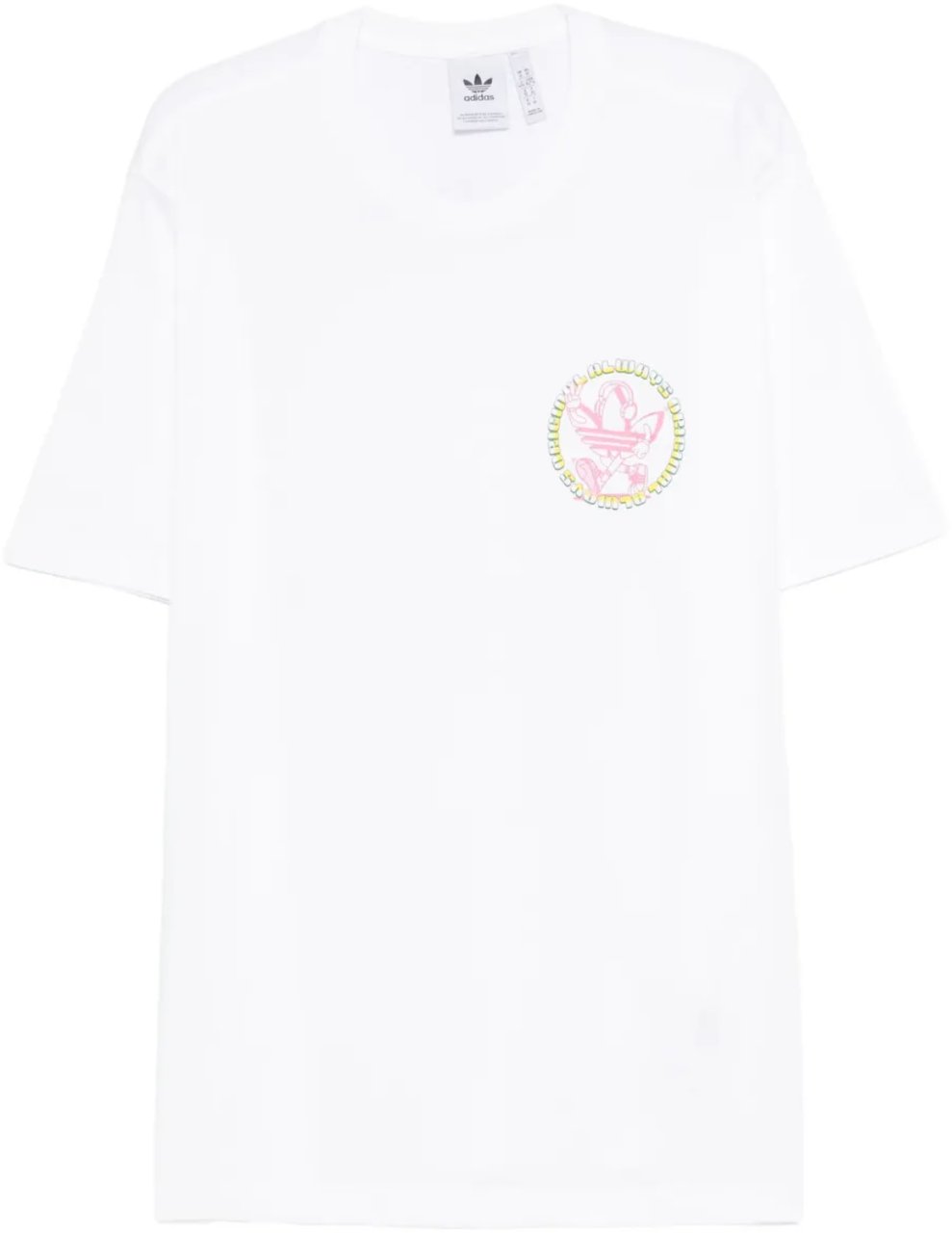 Adidas Graphic Tee Lo White Wit