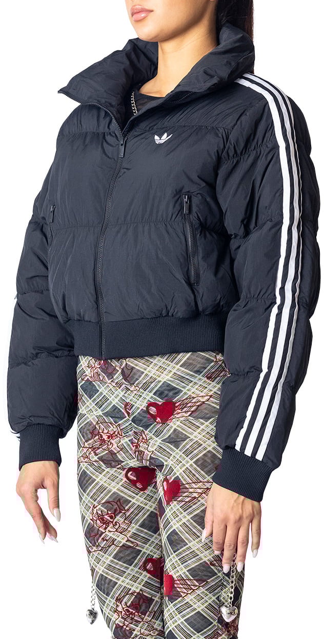 Adidas CROPPED PUFF BLACK Zwart