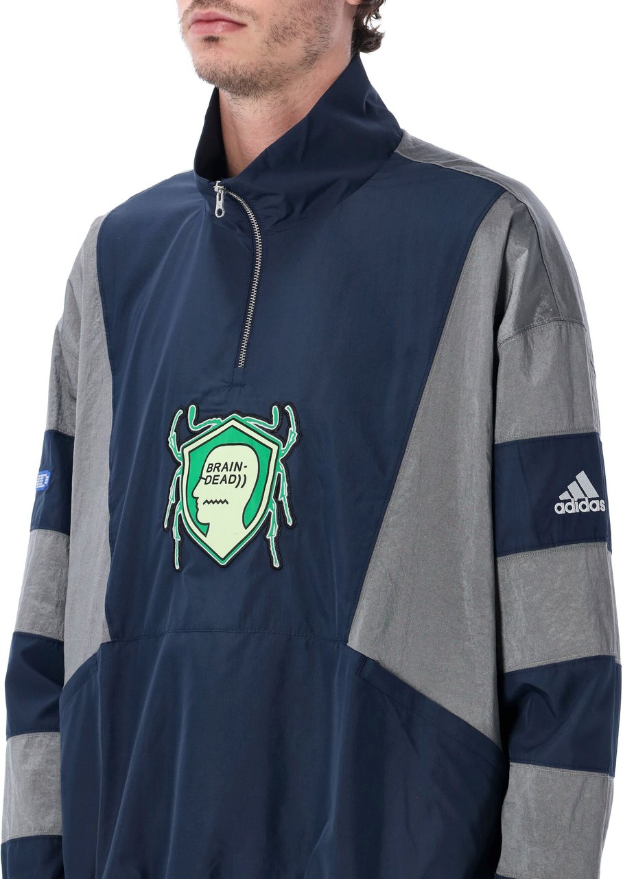 Adidas Brain Dead Track Top Navy Grey Divers