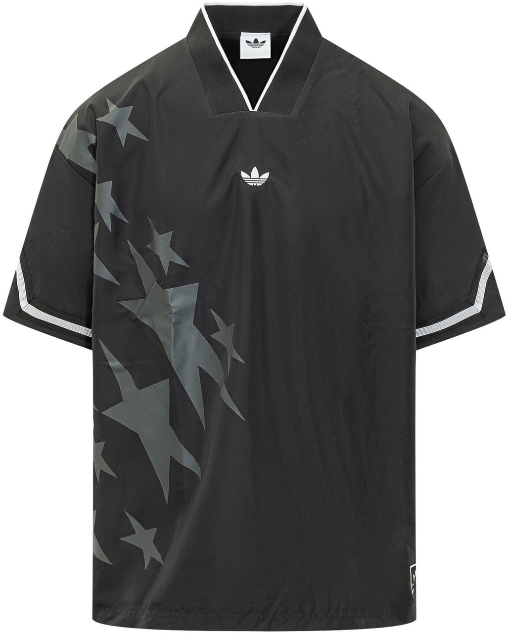 Adidas Top Sportivo con Stampa a Stelle Zwart