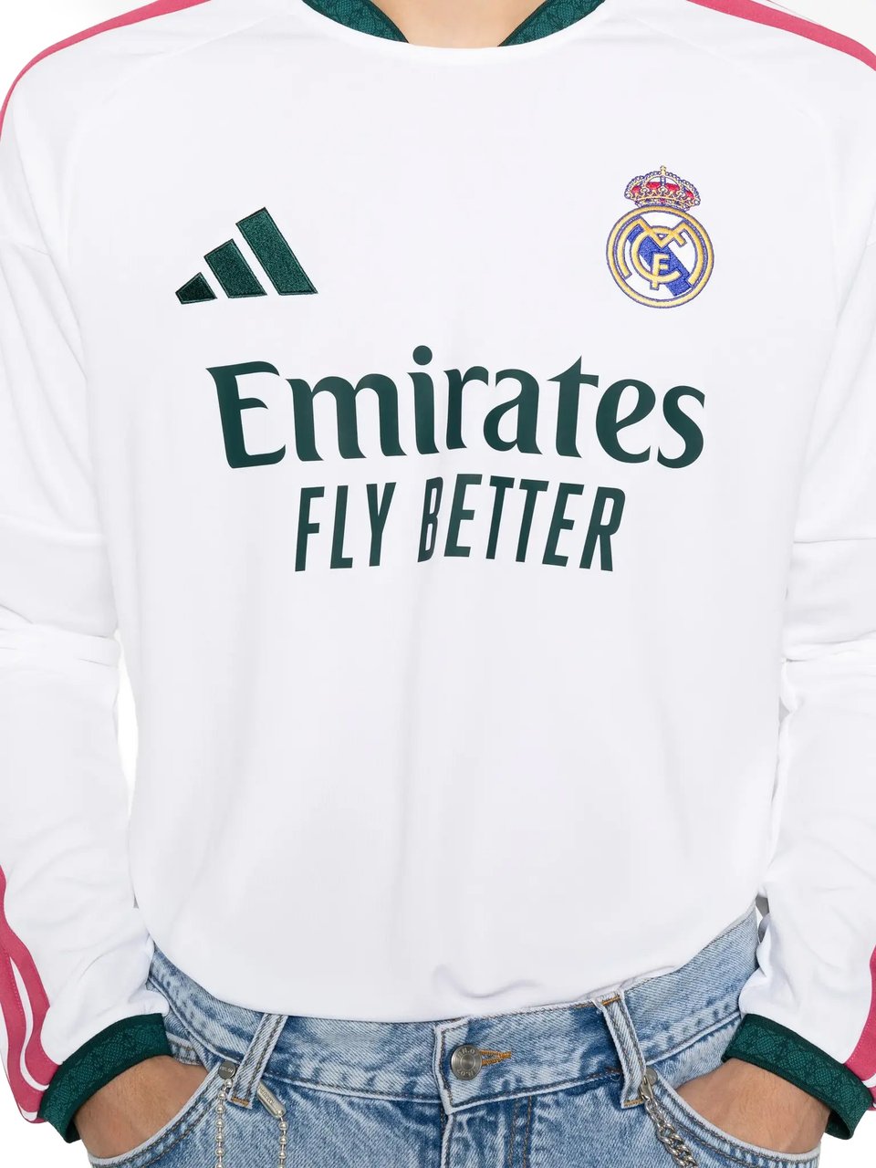 Adidas Real Madrid 26/27 Homeshirt Long Sleeves Wit