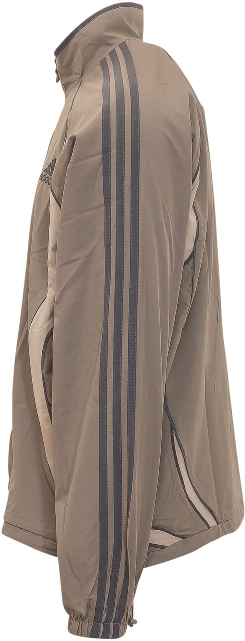 Adidas Giacca con Zip e Collo Alto Taupe