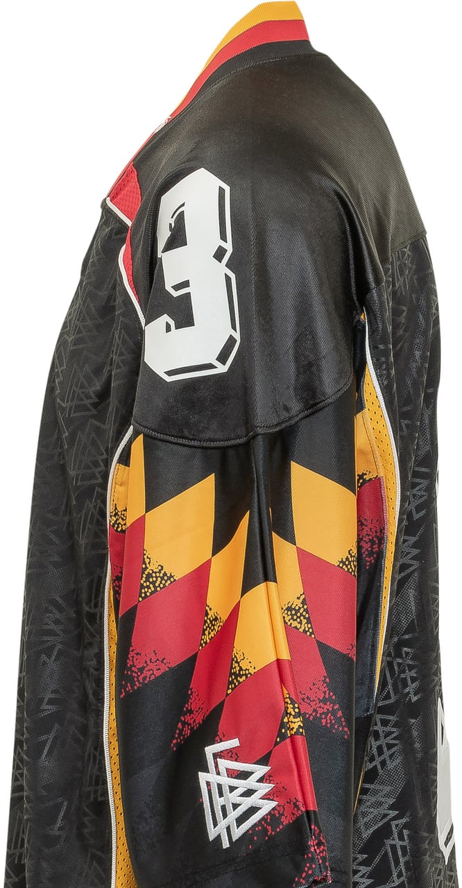 Adidas T-shirt Team con Stampa Grafica Zwart