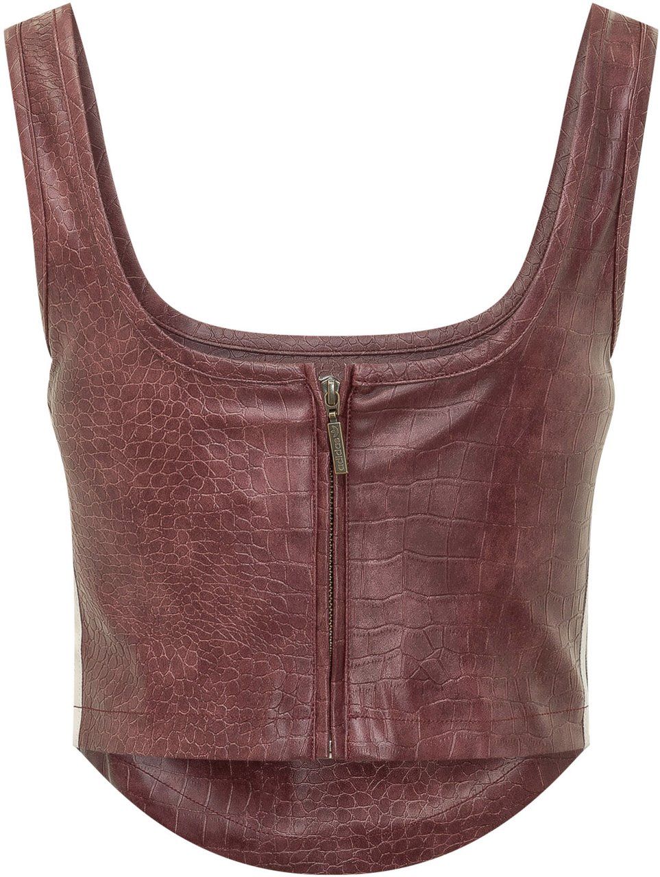Adidas Corsetto Effetto Cocodrillo con Spalline Larghe Bruin