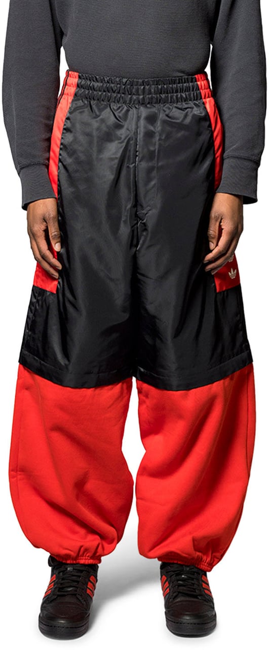 Adidas WC FLEECE TRACK BLACK/RED Zwart