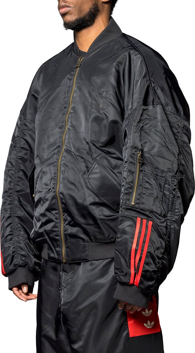Adidas WC SATIN BOMBER BLACK Zwart
